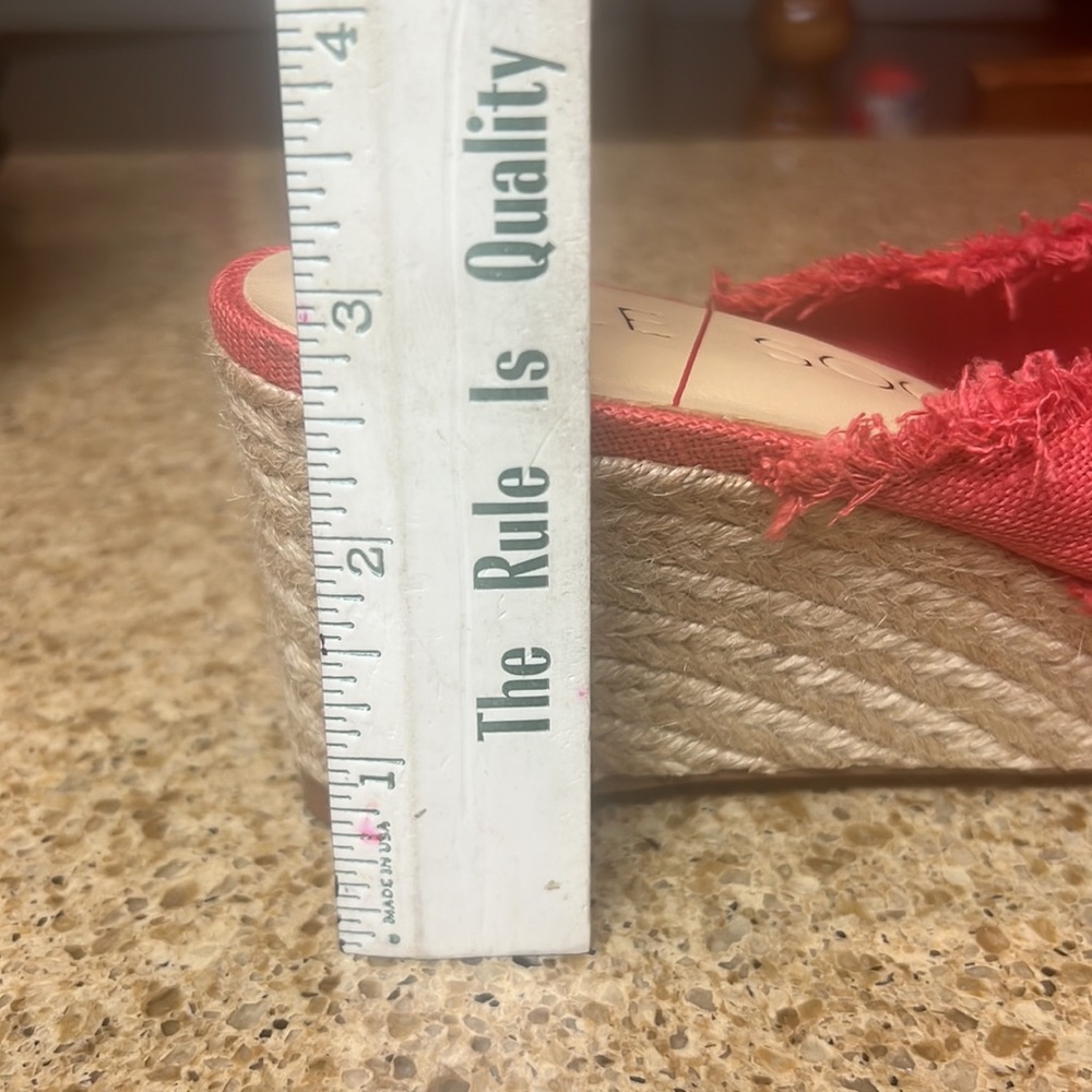 Sole Society Red Casual Bowknot Comfy Slip On Sandal Size 10 - Picture 3 of 7